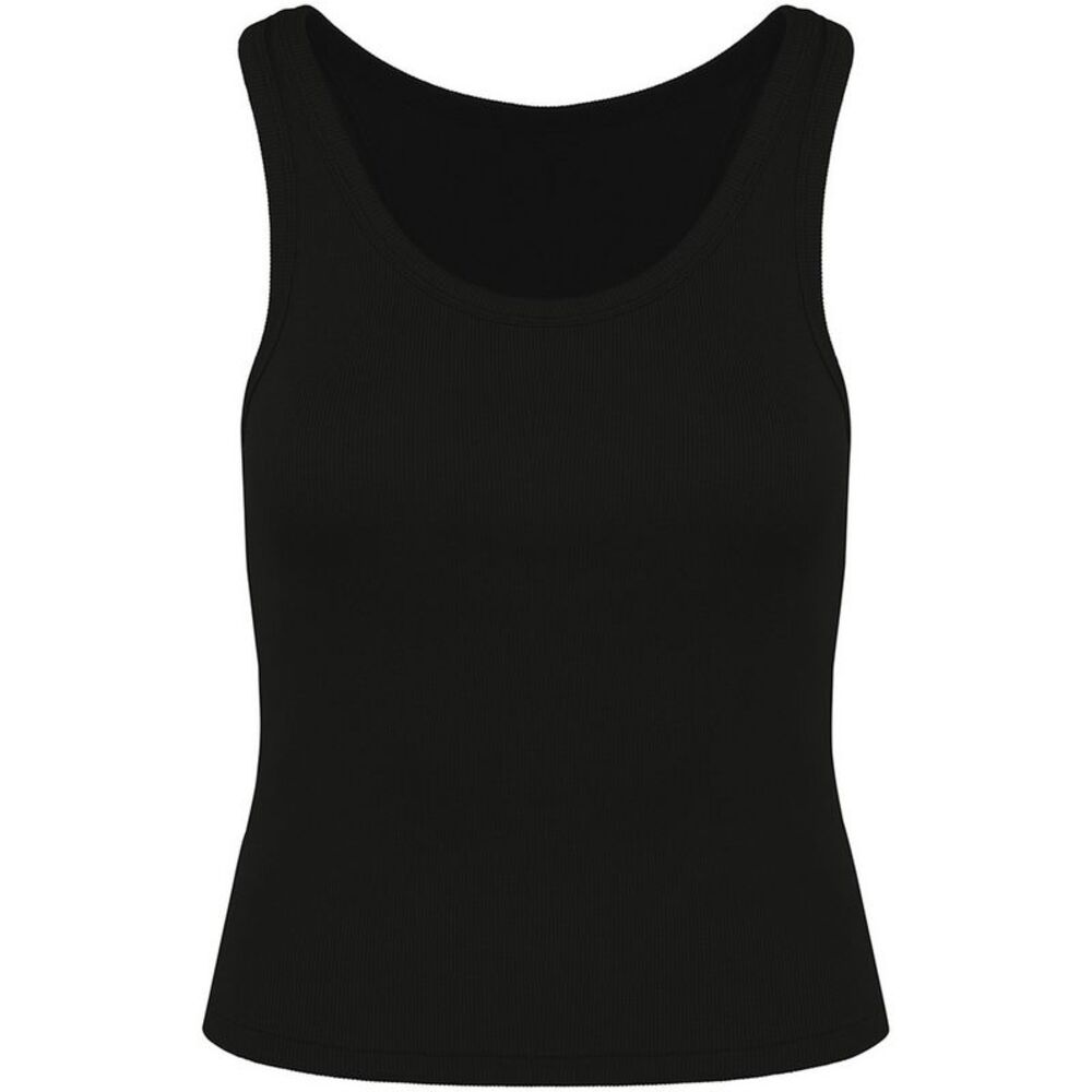 Native Spirit Womens/Ladies Ribbed Tank Top / Black
